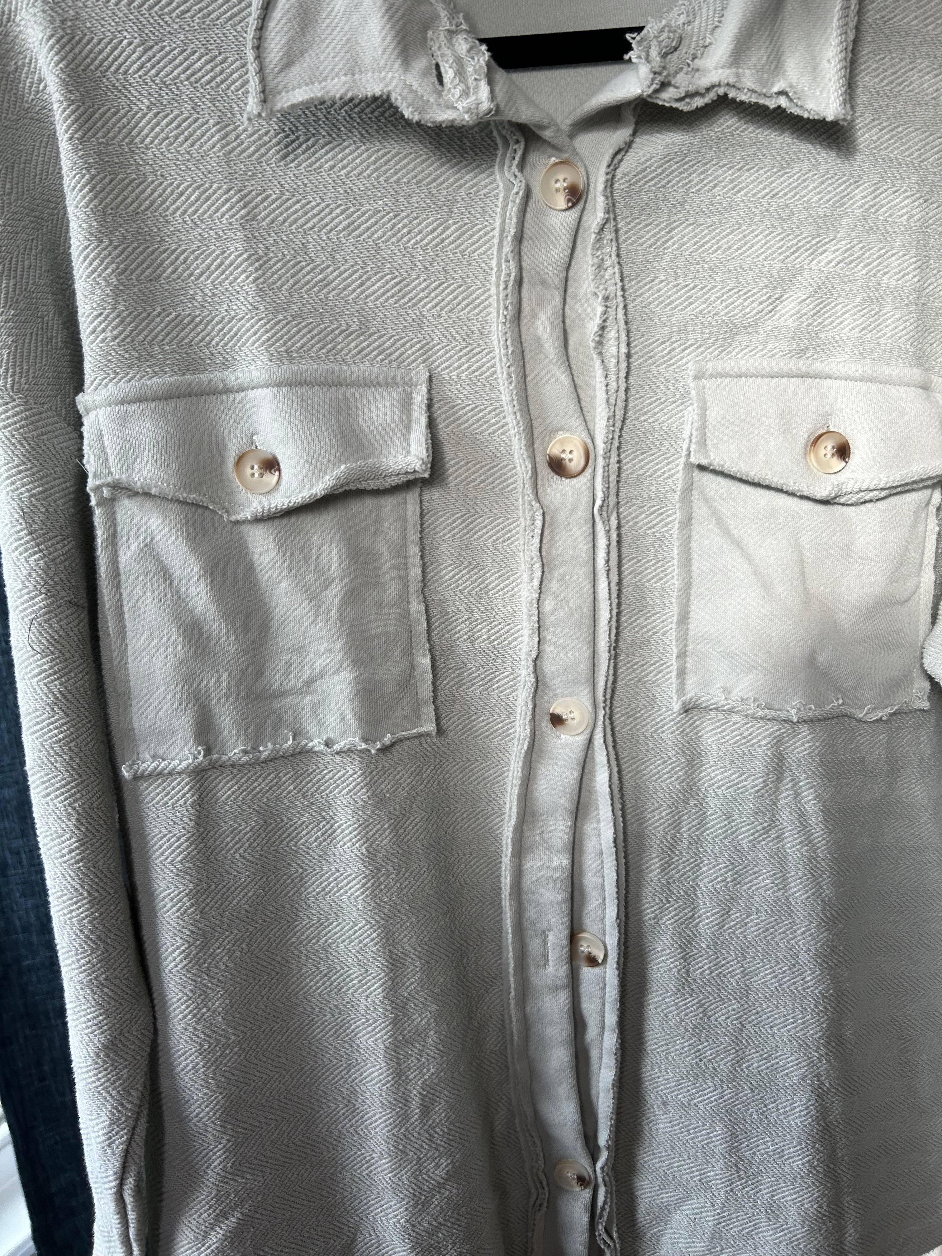 Bailey Button Down Shacket Top