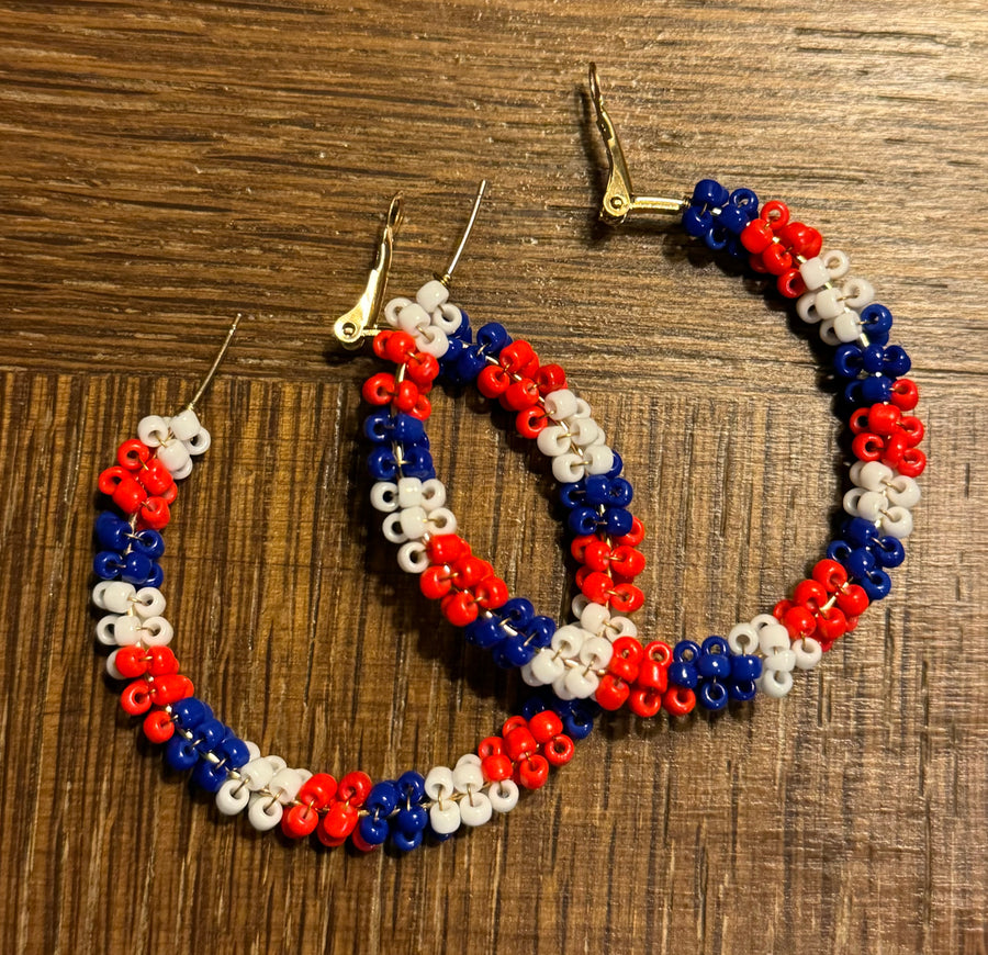 Flag Day Earrings