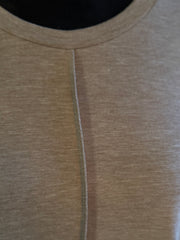 French Beige T-Shirt Dress